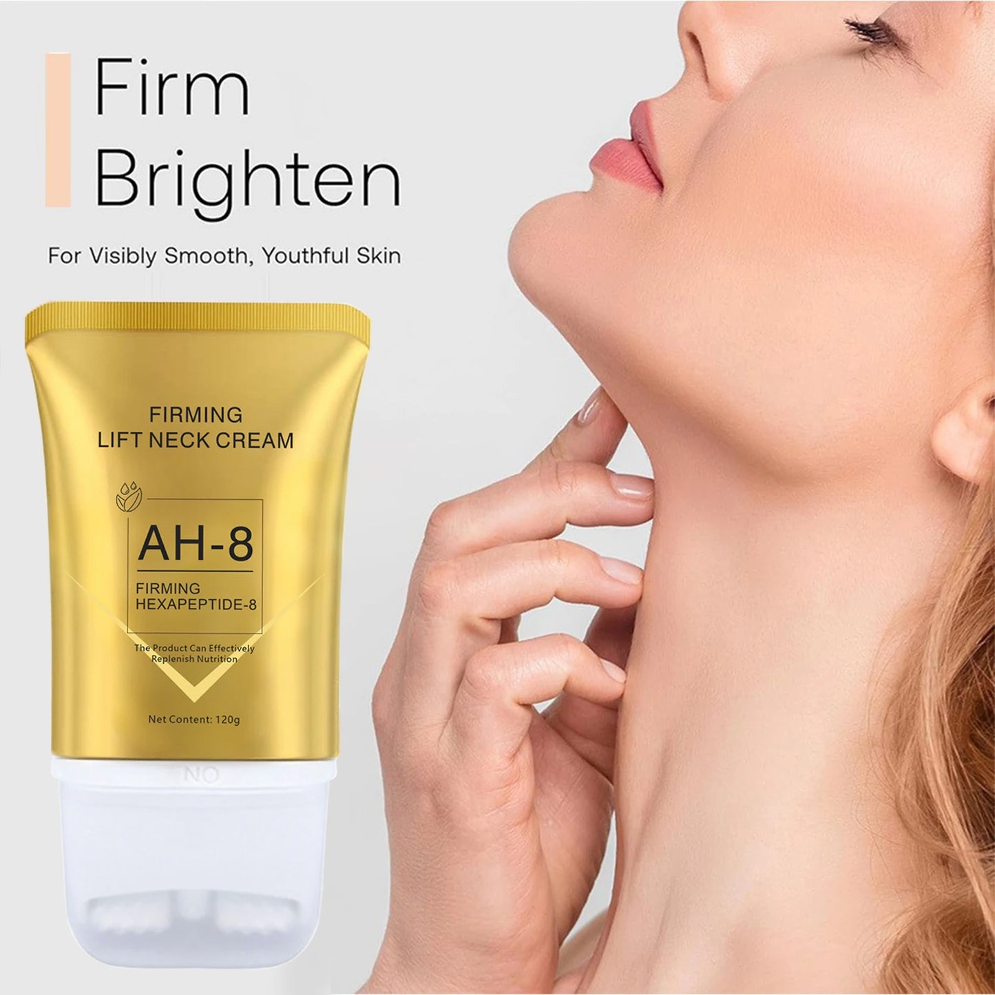 Firming Neck Cream with Massage Roller – Lift & Tighten Turkey Neck in 28 Days