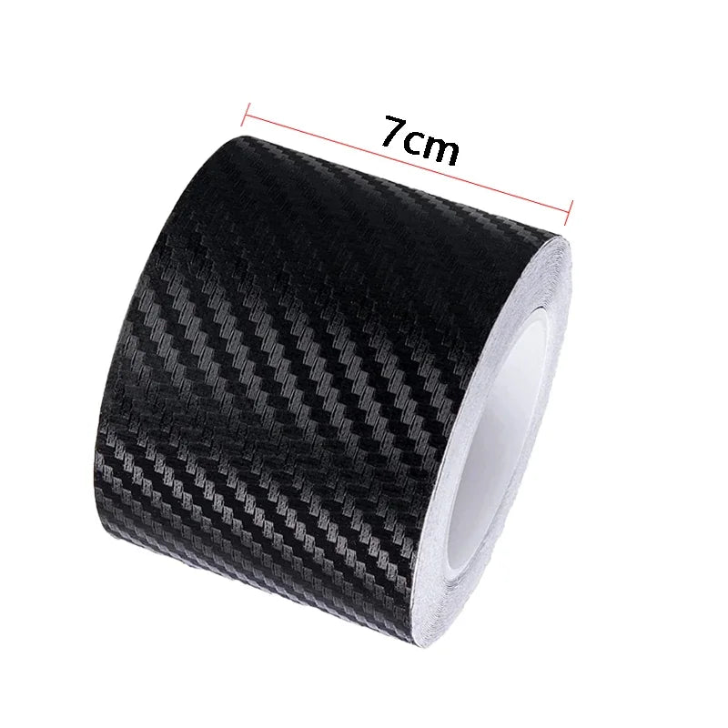 Nano 3D Carbon Fiber Car Door Sill Protector Strip – Waterproof Bumper Tape & Body Protection Film 1–10M