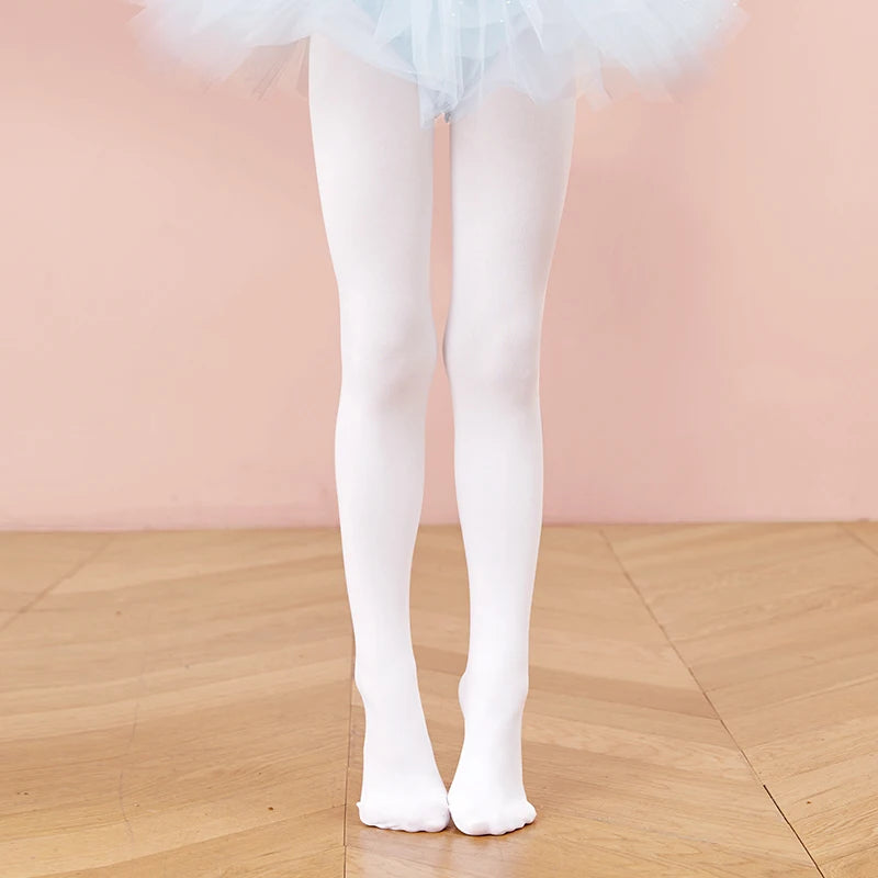 Girls High Waist 90D Soft Ballet Leggings Adult Solid Color Stockings 10 Colors Toddler Kids Dance Students School Footed Tights
