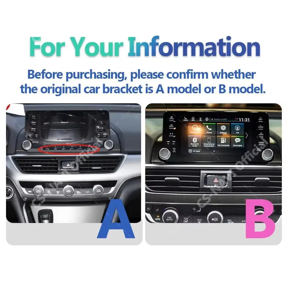 13.3" OLED Android Screen for Honda Accord 10th Gen (2018–2021) — CarPlay, Android Auto, GPS Navigation