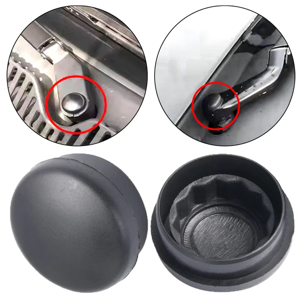 2-Pack Universal Car Windshield Wiper Arm Caps - Durable Protection