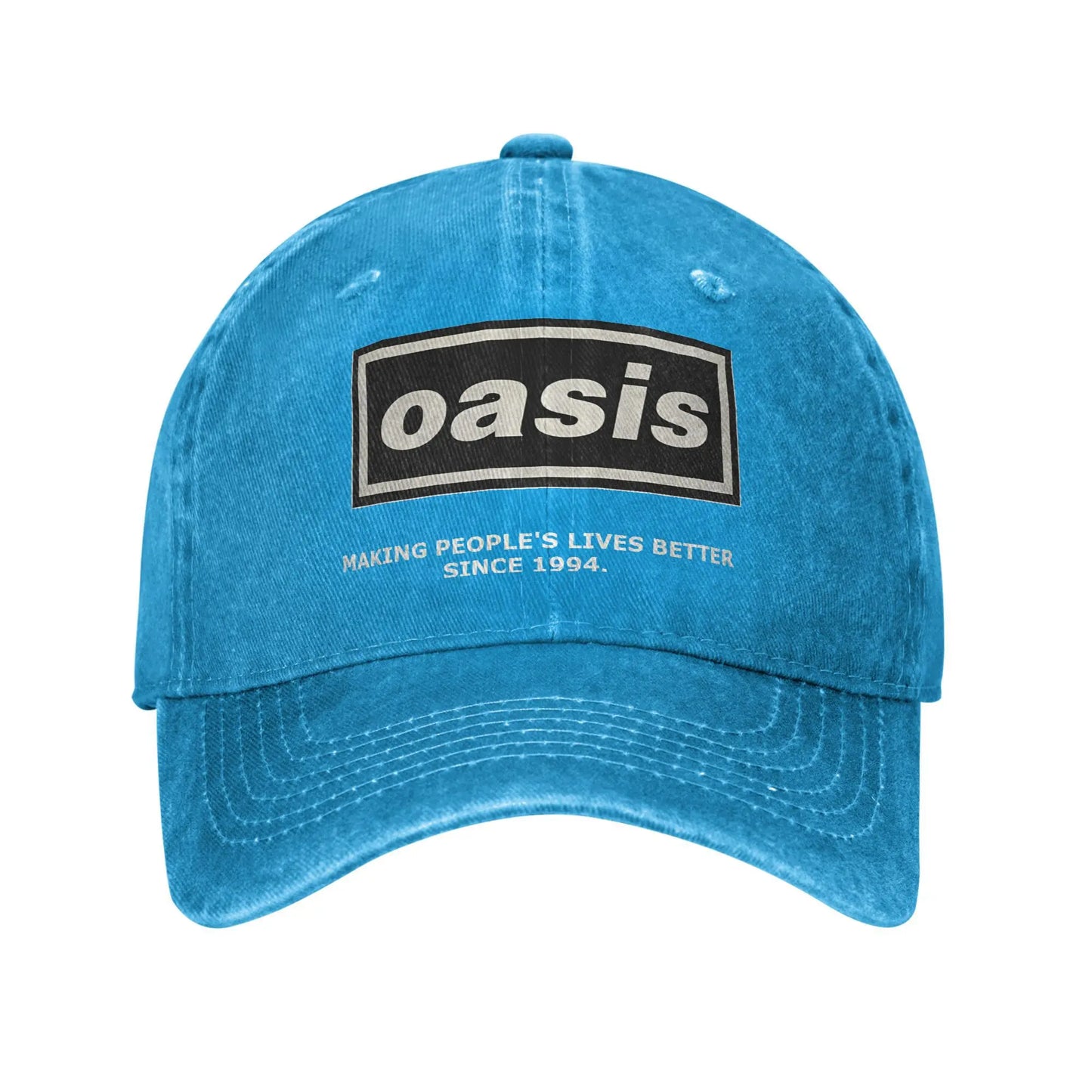 Oasi Band Logo Casual Baseball Cap Trucker Hot Sale Hiking Fishing Hip Hop Hats Fashion Men's Baseball Cap