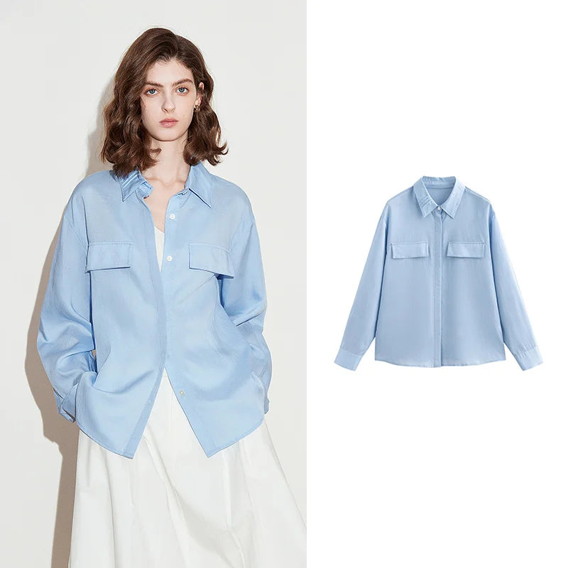 TOYOUTH Women Blouse Shirt 2025 Spring New Shirt 8512008
