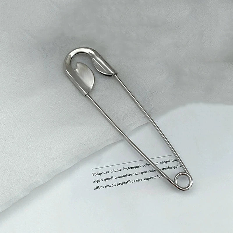 Simple Big Size Brooch Pin Women Hair Clip Brooch Buckles Jeans Fixed Suit Clothing Waist Clip Lady Waist Tighting Pins Jewelry