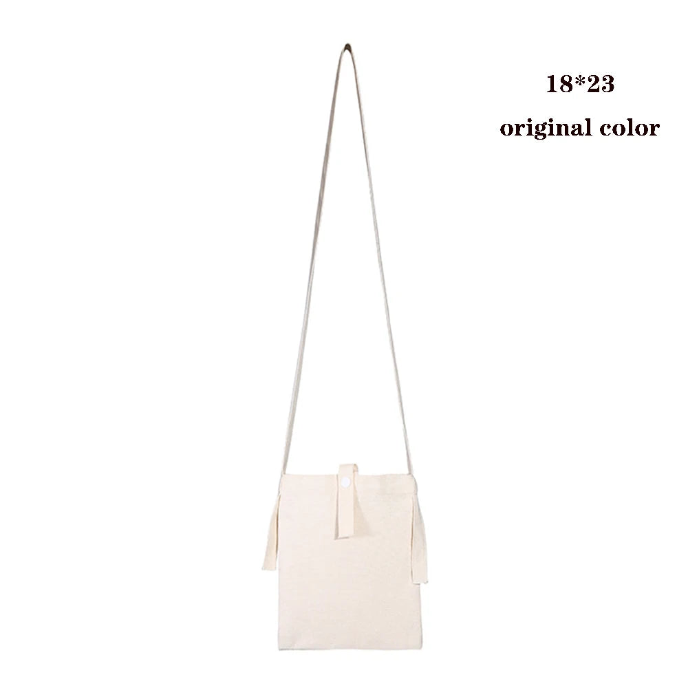 Canvas Bag Storage Bag Grocery Bag Eco-Friendly foldable Bag folding Pocket Tote Portable Shoulder Handbags Food Shopping bag