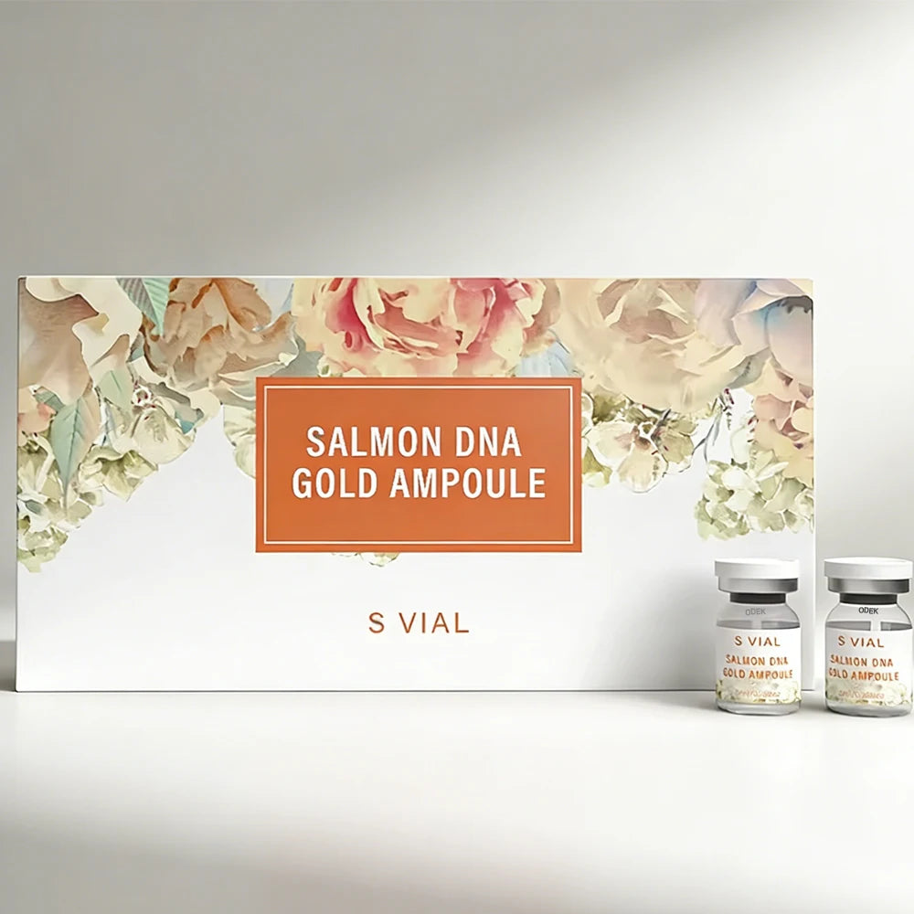 MMAlto Salmon DNA Gold Ampoule Skin Booster Serum Kit – Brightening, Whitening & Moisturizing Face Care