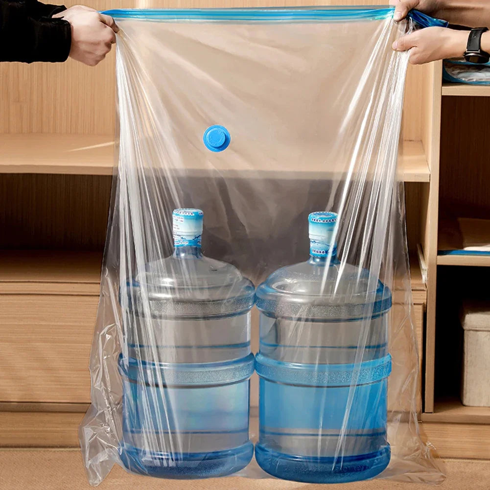 Vacuum Bag With Valve & Pump for Clothes Storing Large Plastic Compression Empty Bag Travel Accessories Storage Contain