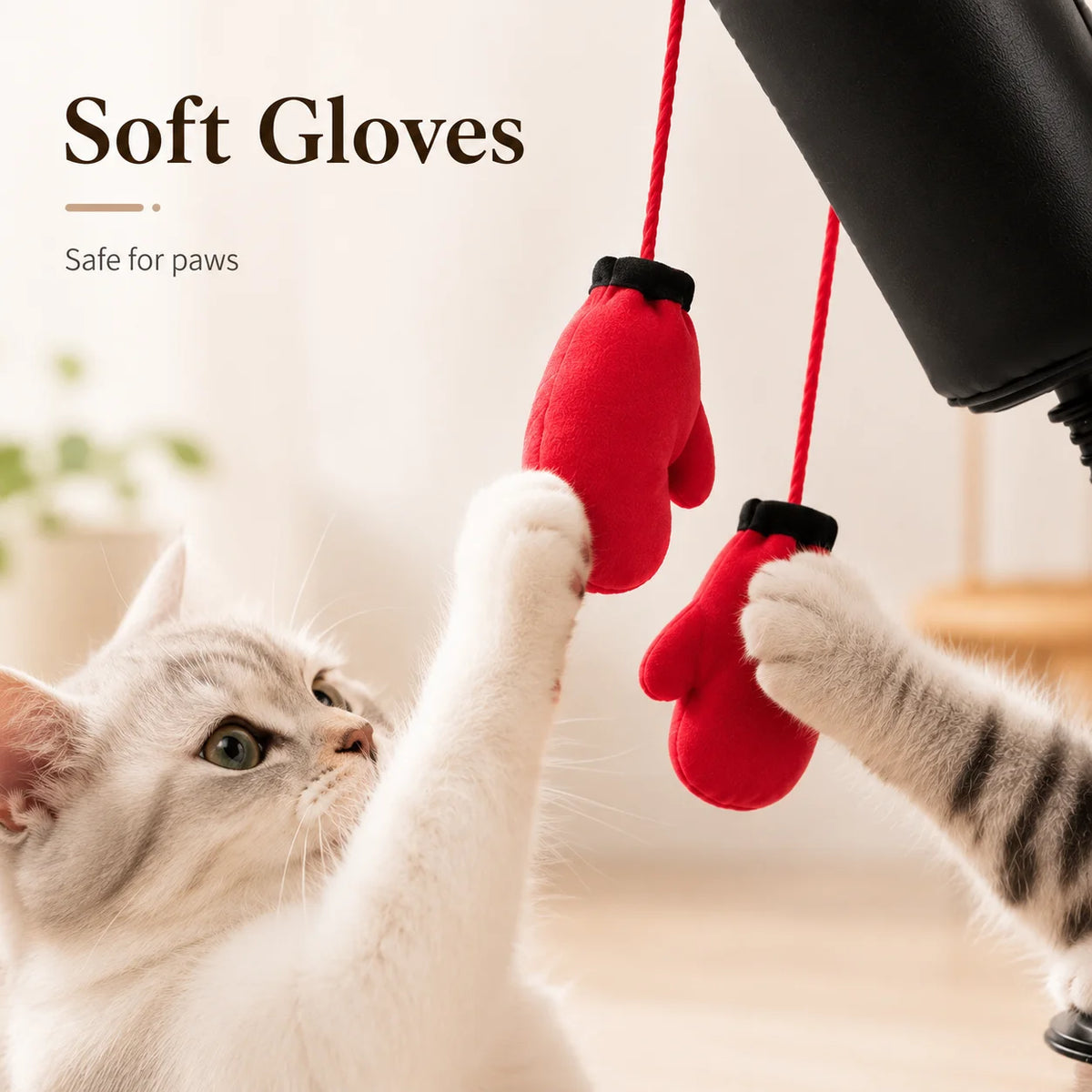 New Cat Boxing Toy Multifunctional Cat Entertainment Game for Boxing and Self-Relaxation Interactive Cat Toy Fun and Relaxation