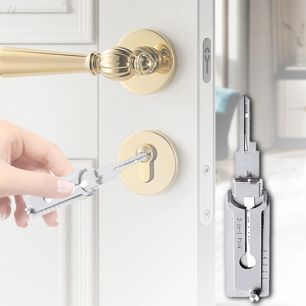 Lockpicking Lock Decoder Pick Locksmith Tools For lock embryo/double straight groove/positive S groove Maintenance Repair Tools