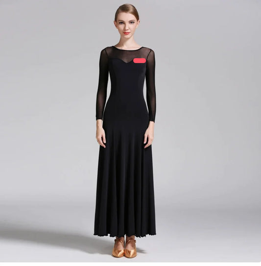Women's modern waltz and rumba ballroom dress