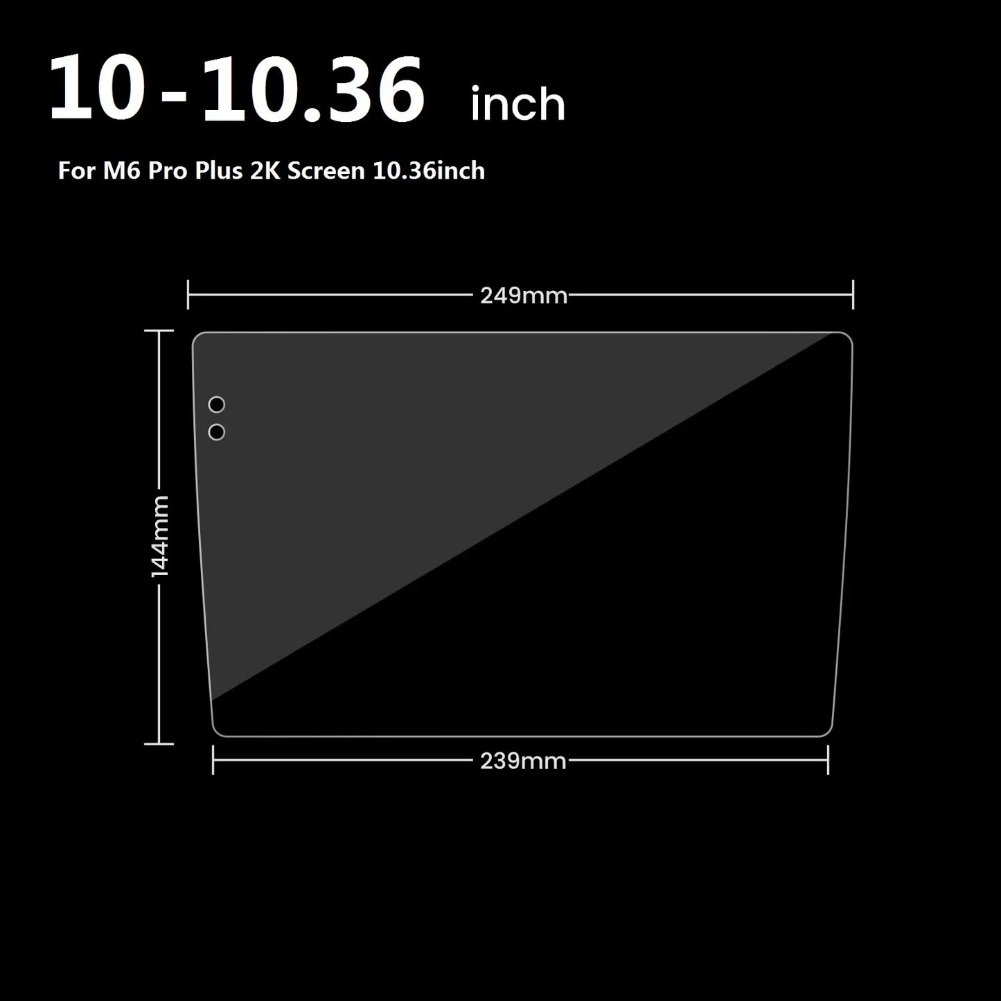 Tempered-Glass Screen Protector for 9" & 10" Car Stereo Touchscreens — HD, Anti-Scratch