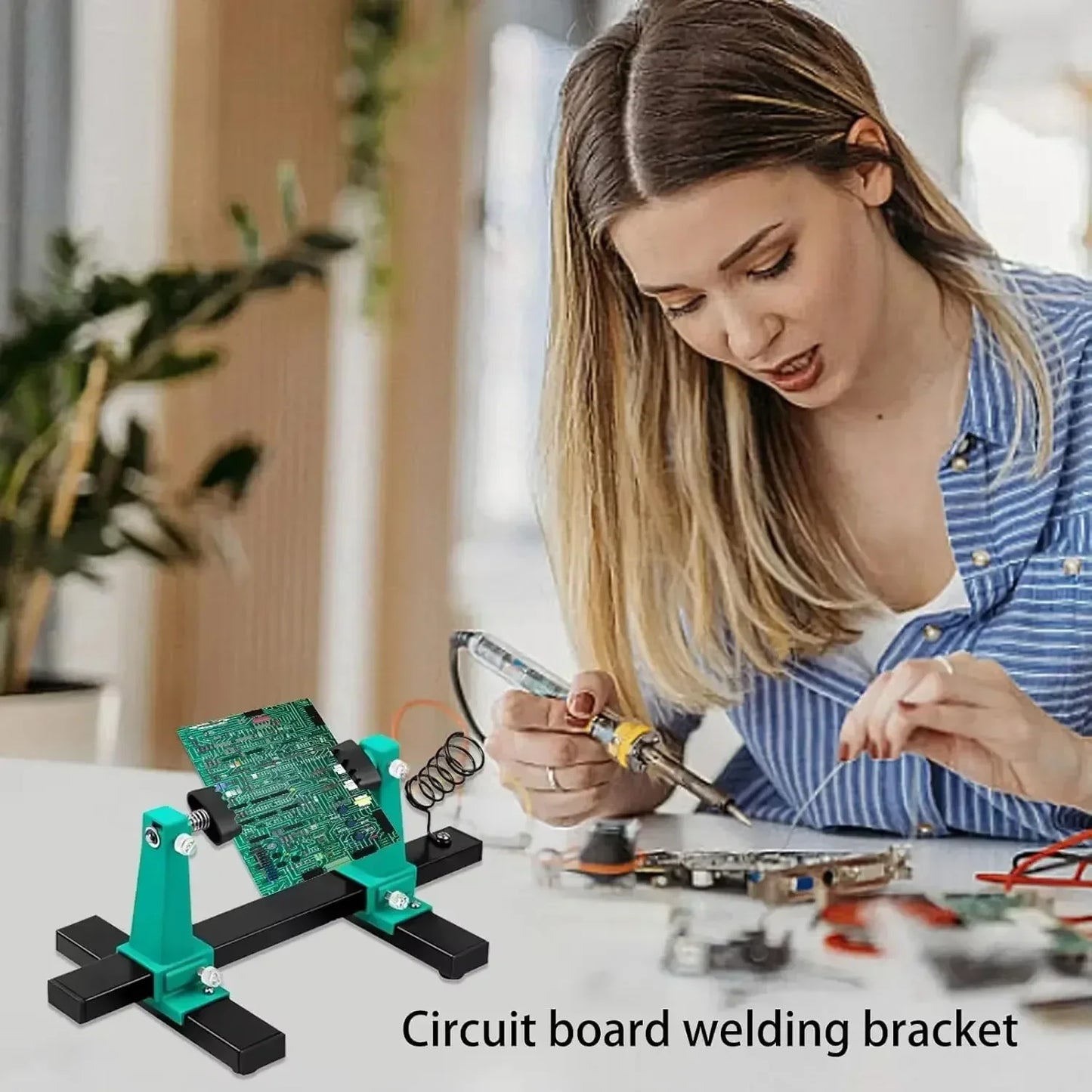 360 ° Rotation Printed Circuit Board Adjustable PCB Holder Jig Soldering Assembly Stand Clamp Repair Tools
