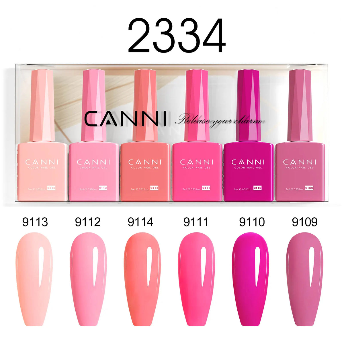 CANNI Gel Nail Polish TPO/HEMA FREE Gorgeous Christmas Red Color Winter Nails Full Coverage Soak Off UV LED Semi Permanent Gel