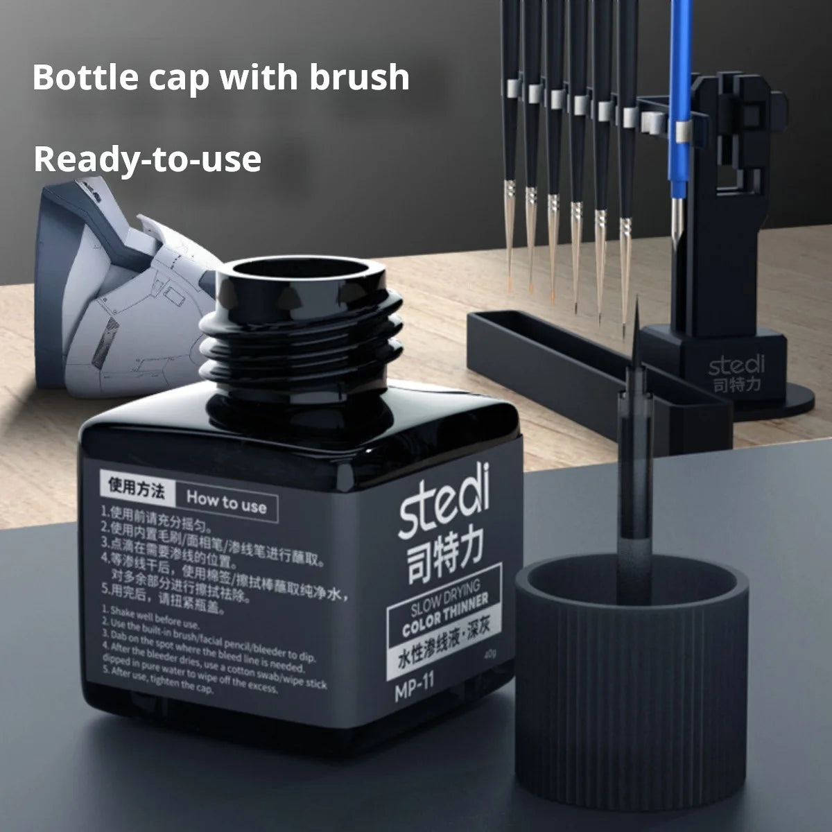 Stedi MP-07~MP-18 Weathering Acrylic Paints 40g for Gundam Military Models Panel Lining DIY Tools Kit DIY Crafting Supplies
