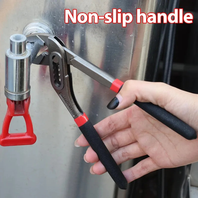 8Inch Multi-functi Water Pump Pliers Quick-Release Plumbing Pliers Pipe Wrench Adjustable Water Pipe Clamp Pliers Manual Tools