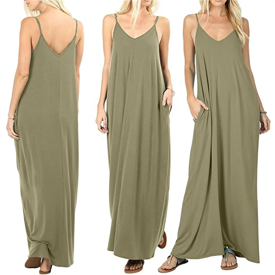 The 2026's new summer couture line is a plain, baggy dress, tank top dress, sexy sling dress