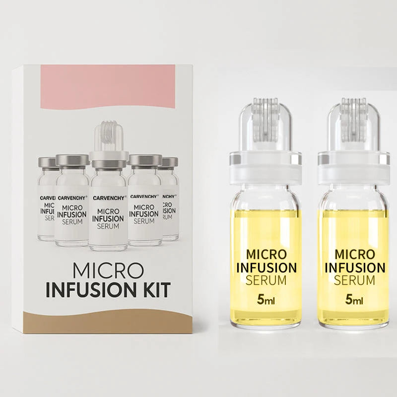 Korean Micro Molecule Anti-Aging Serum Kit, Collagen & Hyaluronic Acid, Anti-Wrinkle Firming Pore Minimizing Hydrating Skin Care