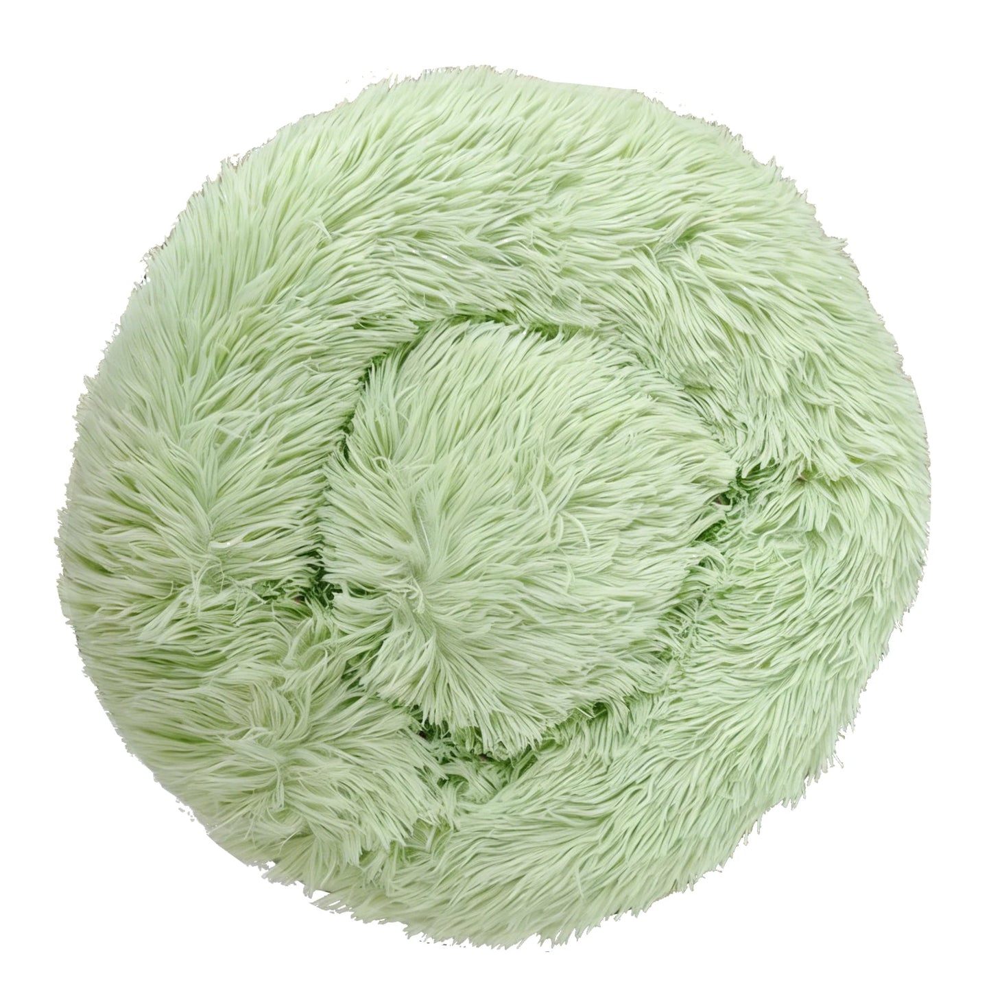 Round Plush Dog & Cat Bed — Washable Warm Basket for Small to Large Pets