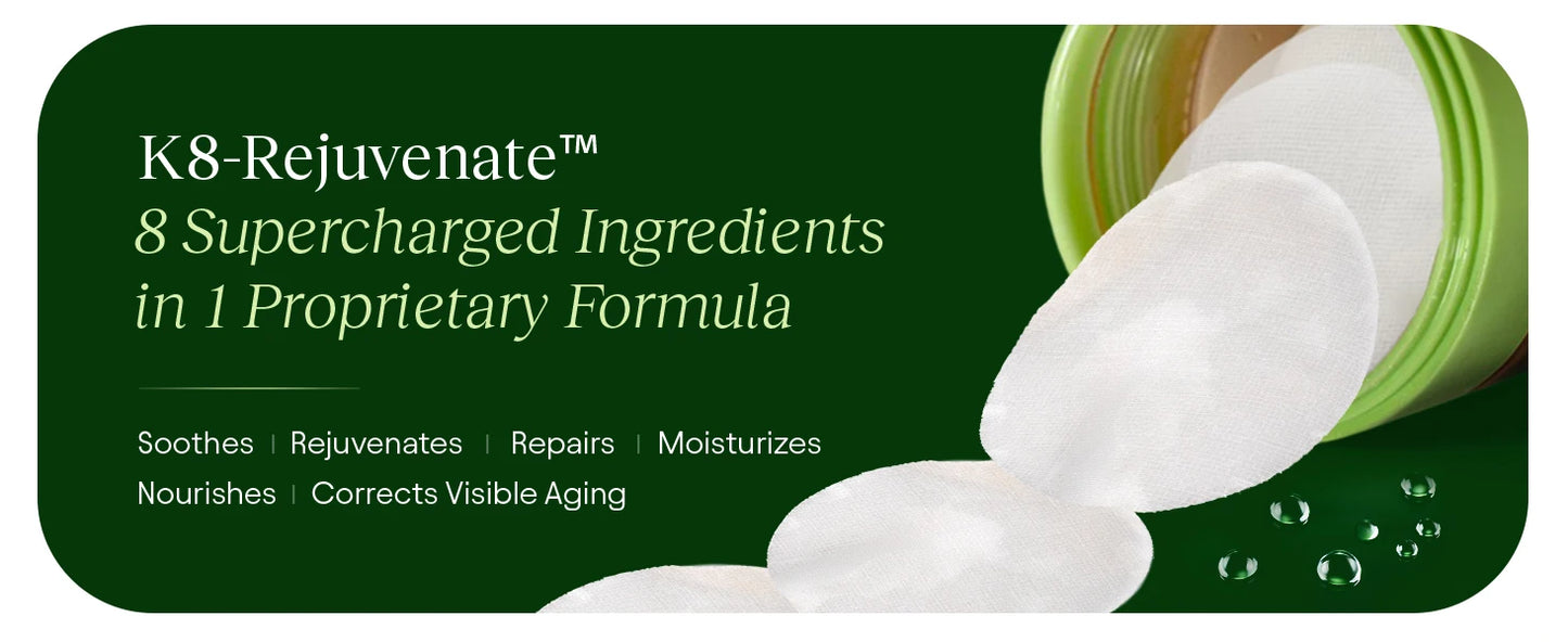 JiYu Toning Polish Pads - Korean Skincare for Dark Spots, Wrinkles & Dull Skin - Hydrating Facial Treatment with Snail Mucin,