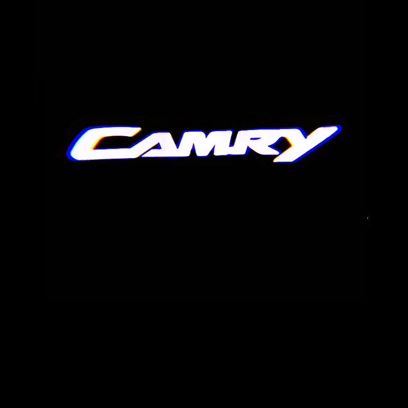 2PCS Car LED Welcome Lamp with Toyota Logo Door Ghost Shadow Light Laser Projector for Toyota PRADO Camry Corolla Rav4 Prius