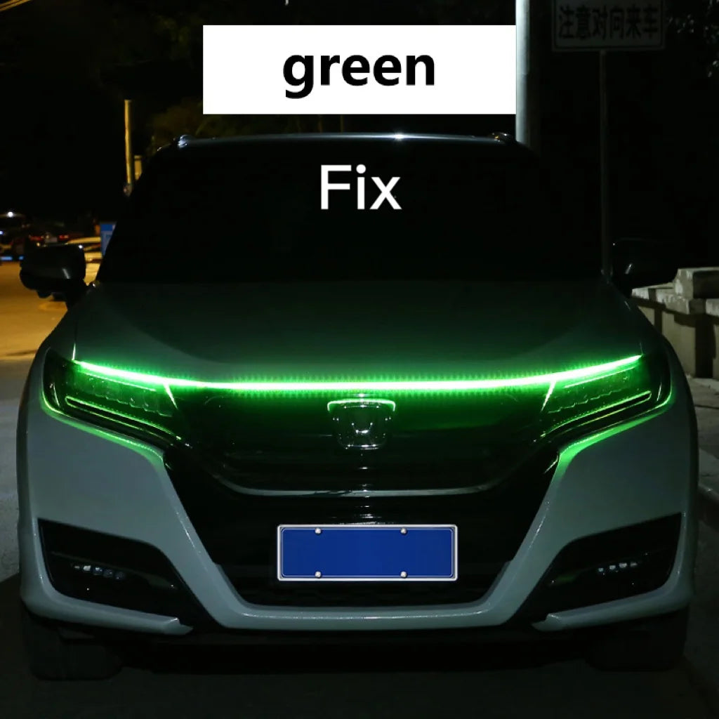 RXZ LED Daytime Running Light – Car Hood Decorative DRL Ambient Lamp 12V Scan Start Effect
