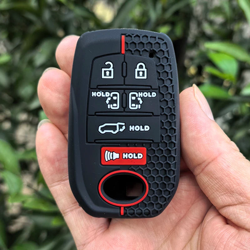 Silicone Car Remote Key Cover Case for TOYOTA Sienna RAV4 VENZA Mirai Hybrid Vehicles Alphard PREVIA Voxy 7 Buttons Accessories