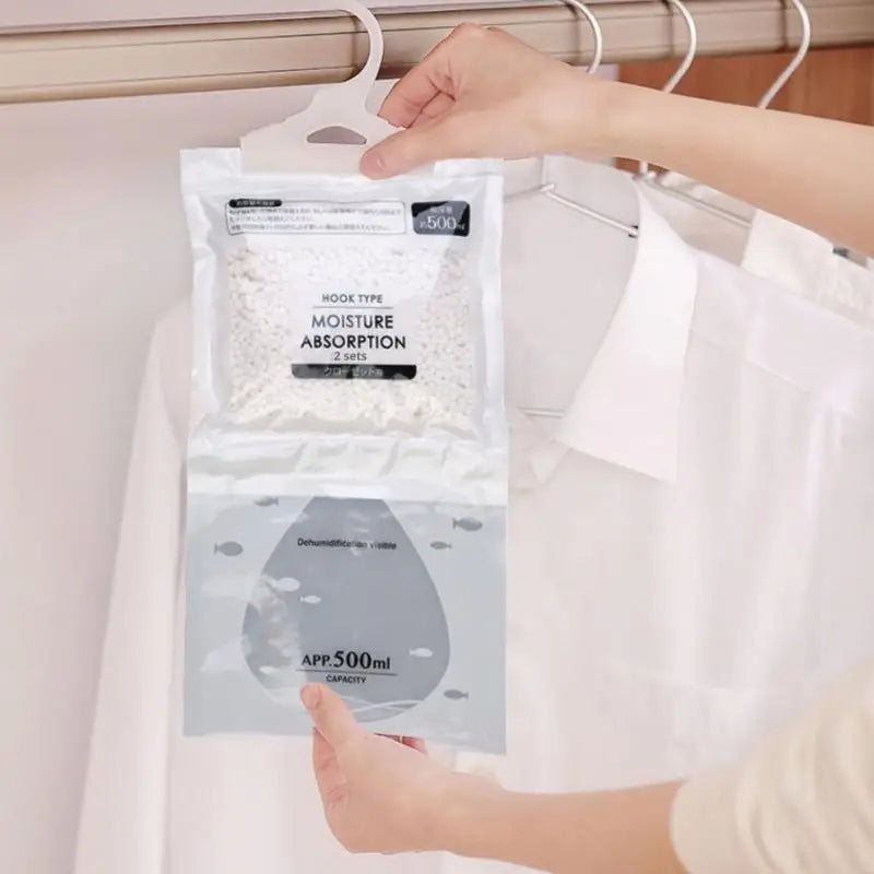 Hanging Moisture Absorber Bags for Wardrobes, 50 g - 5 or 10 Pack - view 2