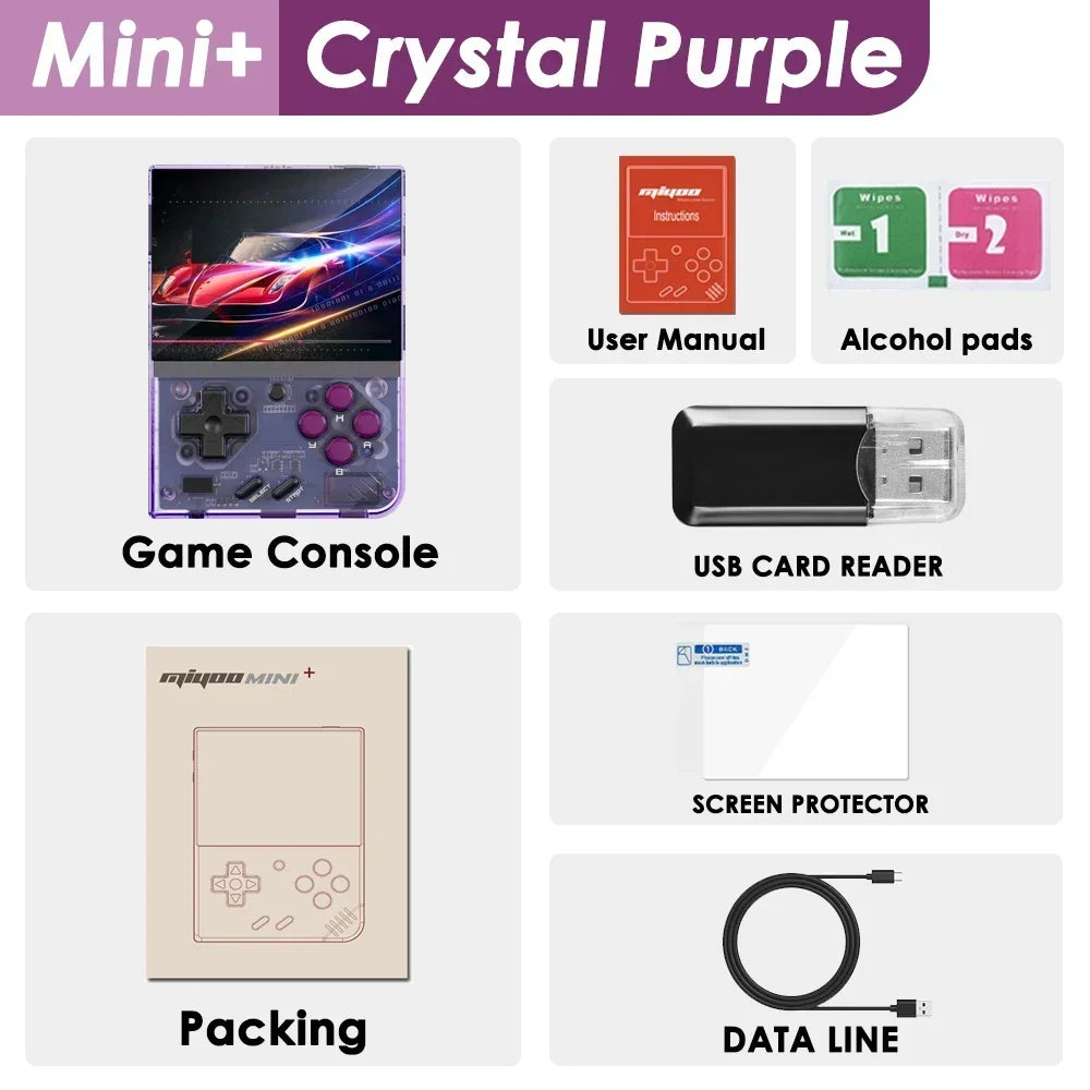 MIYOO Mini Plus Mini+ Portable Retro Handheld Game Console 3.5-inch IPS Screen childhood Classic Nostalgic Gaming Emulator