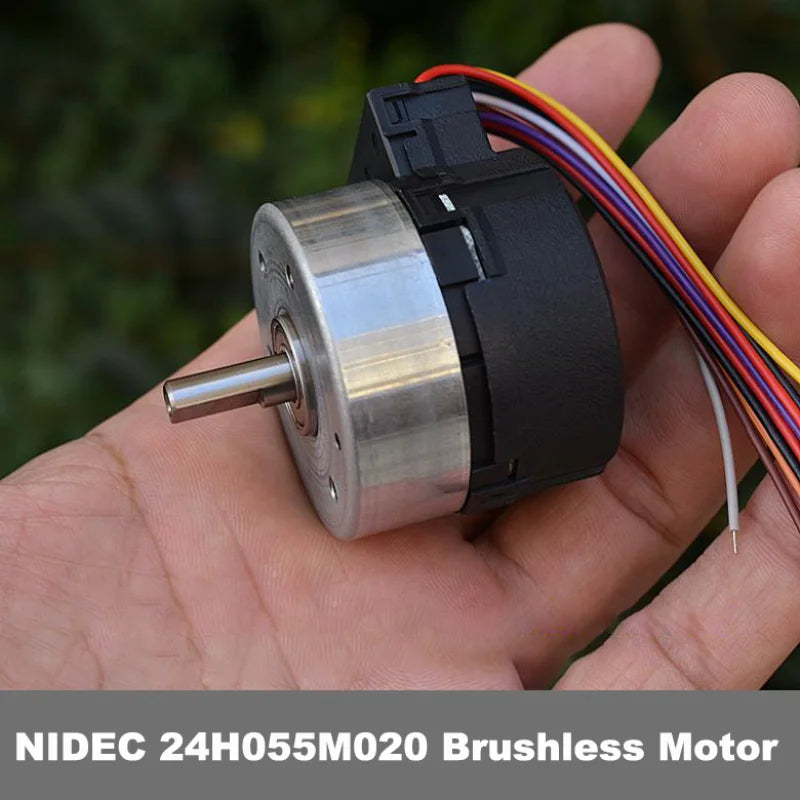 12V Nidec 24H055M020 BLDC Brushless Motor Built-in Drive board PWM Speed Regulation 100 Line Signal Encoder feedback Servo Motor