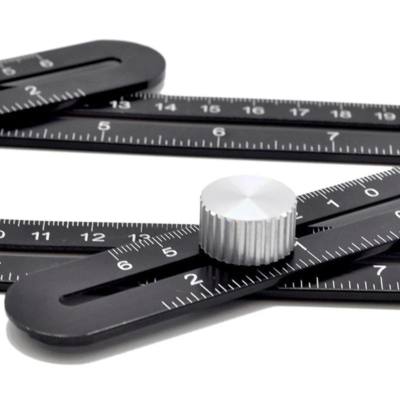 Multi-Angle Measuring Ruler, Aluminium Folding Layout Tool