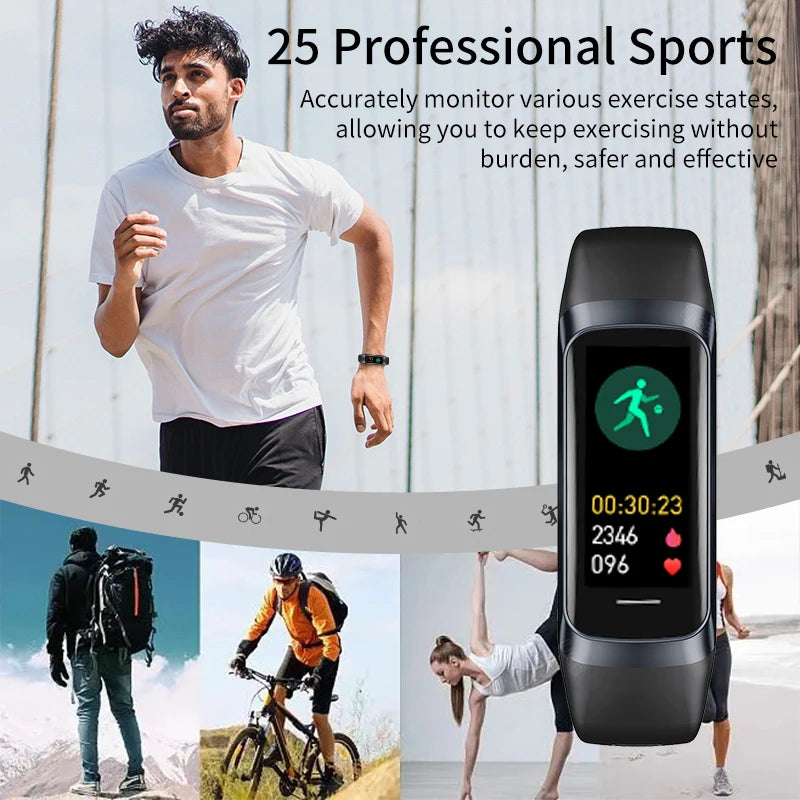 LIGE AMOLED Smart Watch Men Women 2026 Smart Band Heart Rate Blood Oxygen Smartwatch Waterproof Sport Fitness Tracker Bracelet