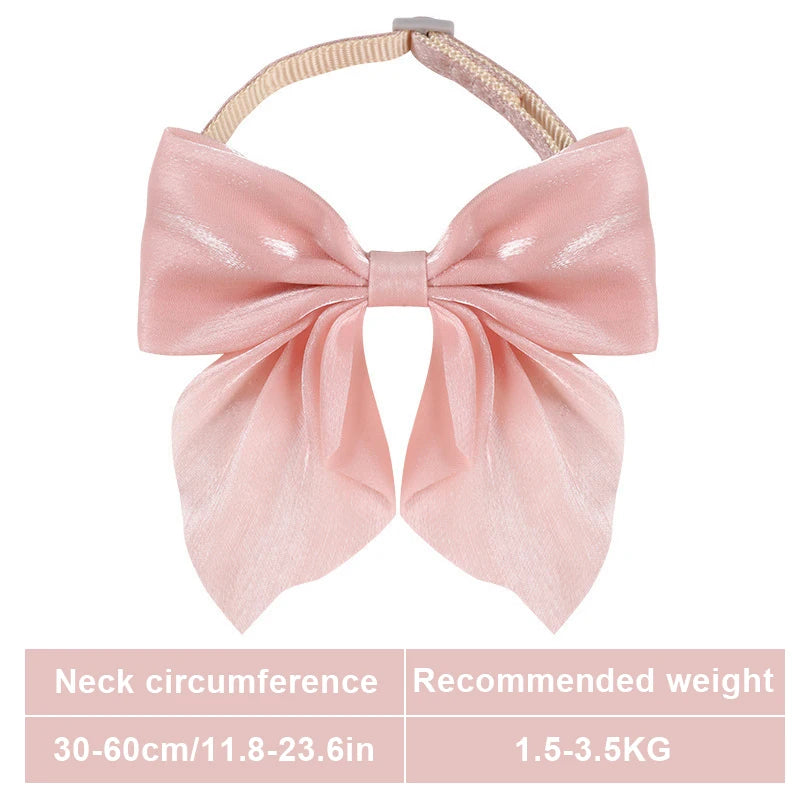 Cat Collar Adjustable Pet Bow Tie Collars for Small Cats Dogs Fashion Fancy Kitten Necktie Buckle Necklace Pet Accessoreis