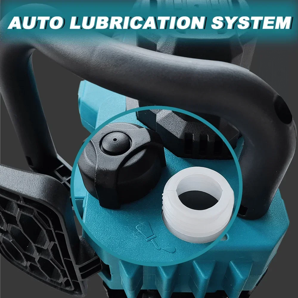 PATUOPRO 12inch Brushless Electric Chain Saw Cordless Chainsaw Woodworking Cutting Home Garden Power Tool For Makita 18V Battery