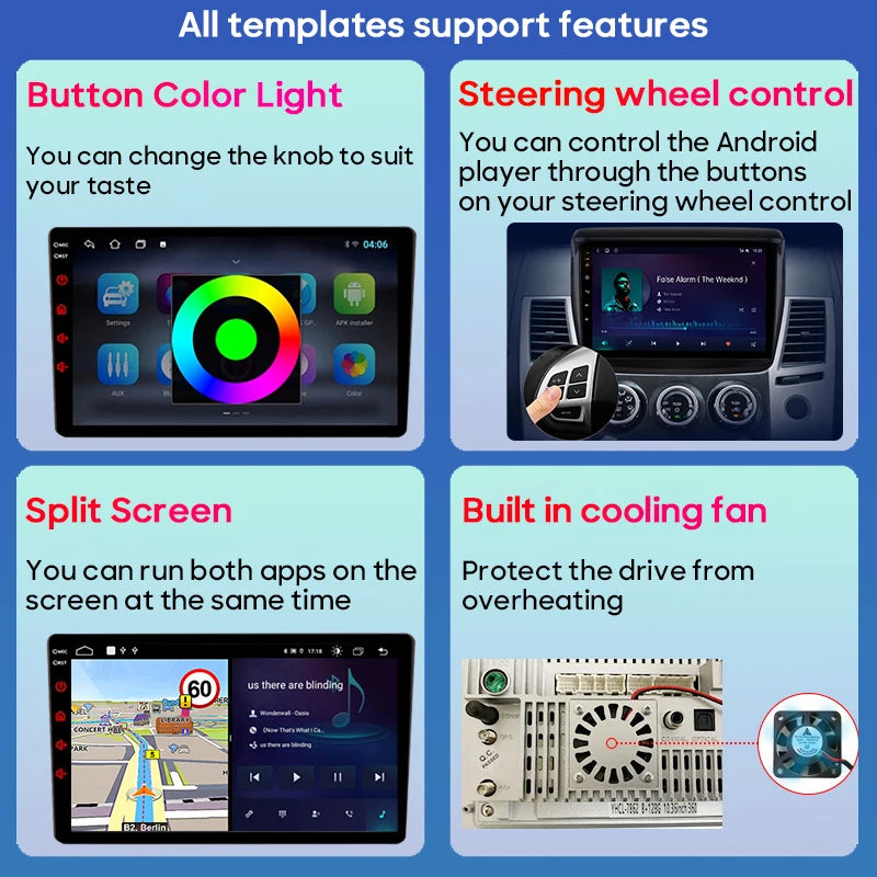 Android 16 Car Radio For Peugeot 206 206CC 1998-2012 Car Stereo Bluetooth 4G Wifi GPS Navigation Screen Wireless Carplay Monitor