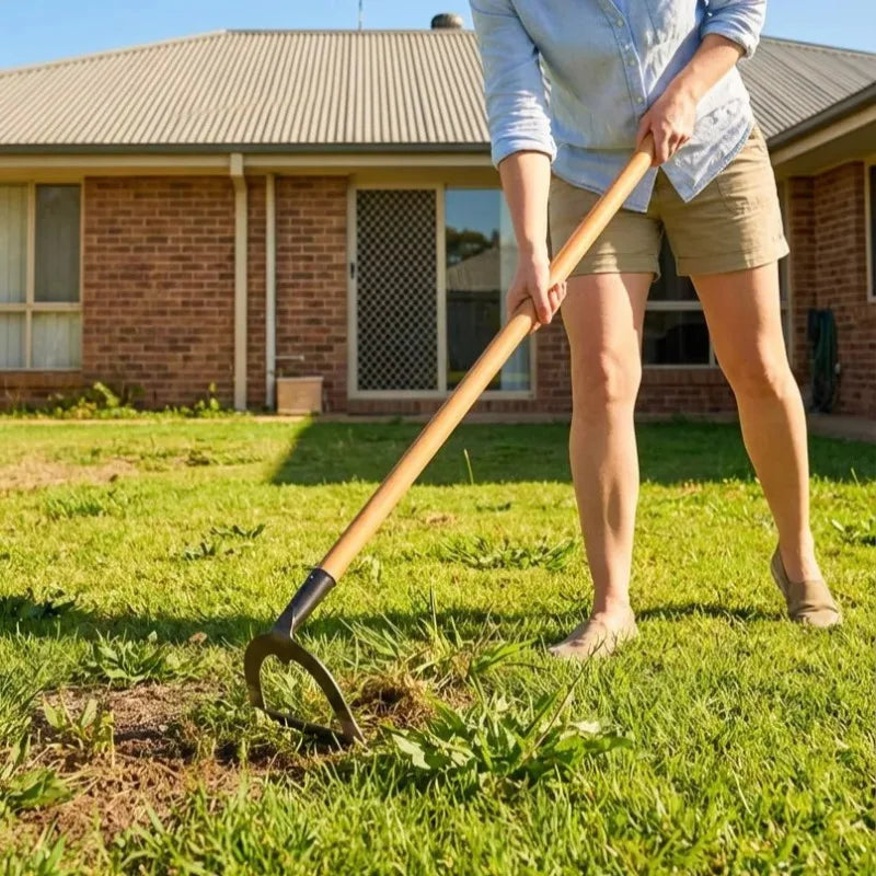 Manganese Steel Weeding Hoe — Handheld Hollow Garden Hoe 14–26cm