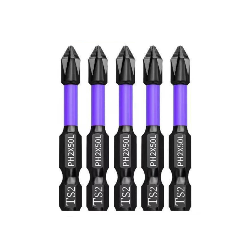 PH2 Impact Driver Bit Set 5-60PCS – Magnetic Cross Screwdriver Alloy Steel Non-Slip Drill Bits