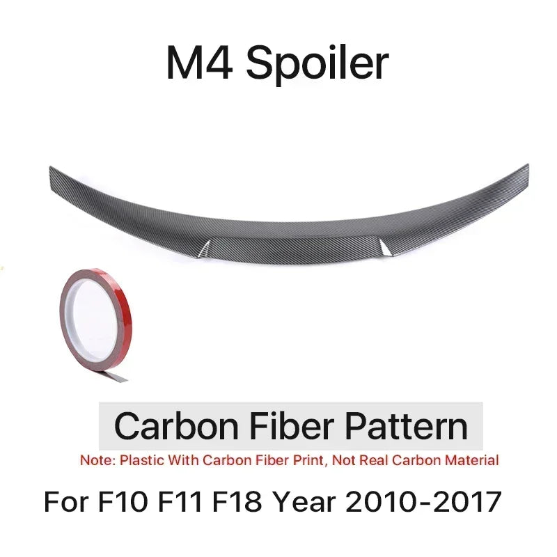 Rear Bumper Trunk Spoiler Lip Roof Carbon Boot Spoiler Wing M5 MP M4 PSM For BMW 5 Series F10 2026-2026 Car Accessories