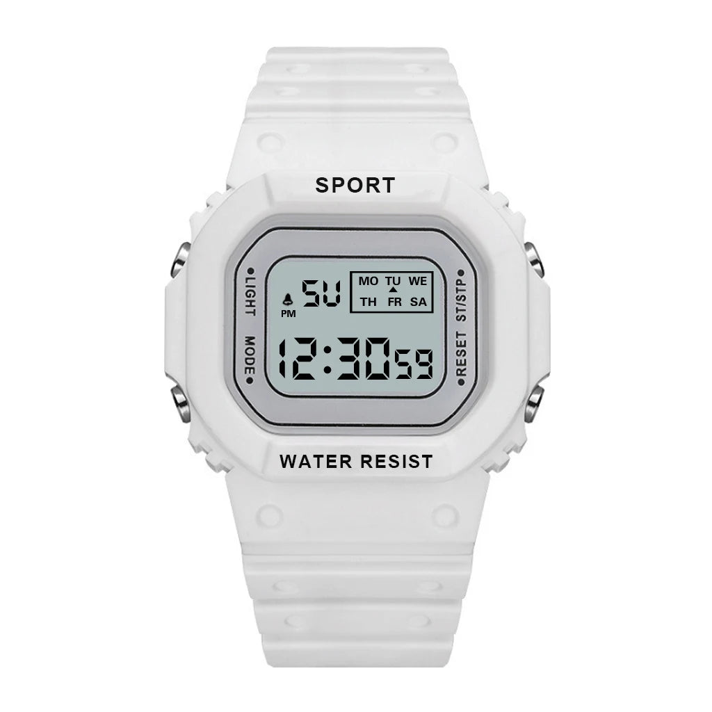 YIKAZE Square Digital Watch – LED Sports Watch for Men, Women & Kids