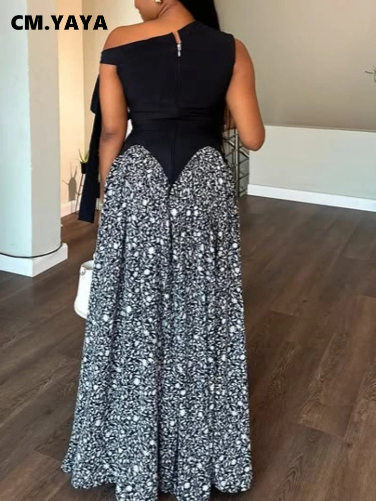 Elegant Floral Off Shoulder Maxi Dress for Women