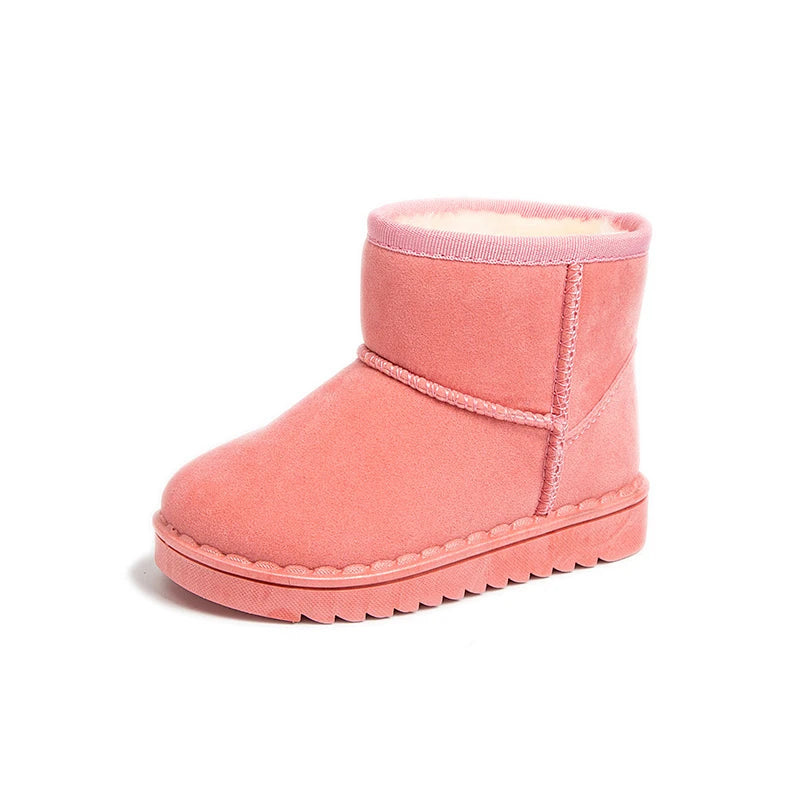 Kids Plush Snow Boots - Slip-On Short Winter Boots for Boys and Girls - photo 8