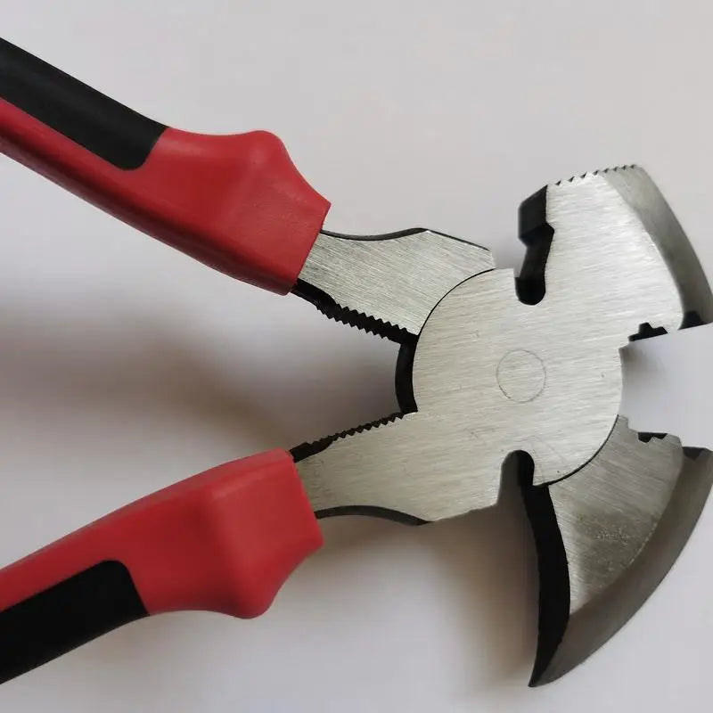 Fence Pliers Heavy Duty Fencing Pliers Wire Cutter Tool Heavy Duty Multifunctional Hand Tools With Hammer Head Nail Puller For