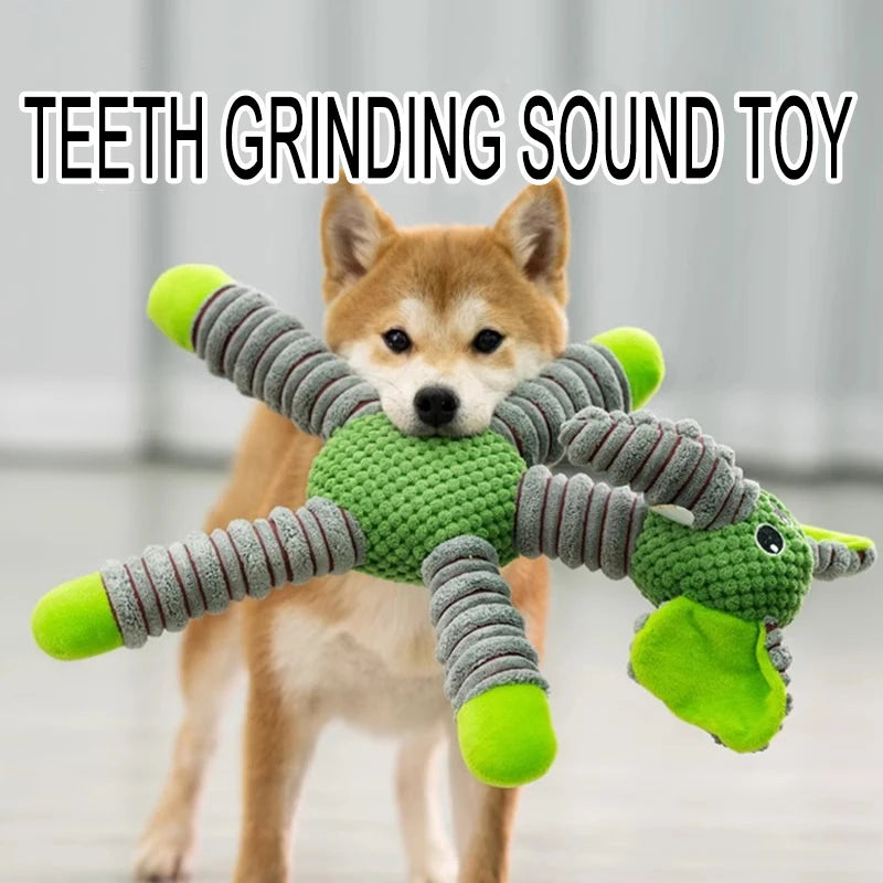 Soft Squeaker Plush Dog Toy - Interactive Puppy Toy