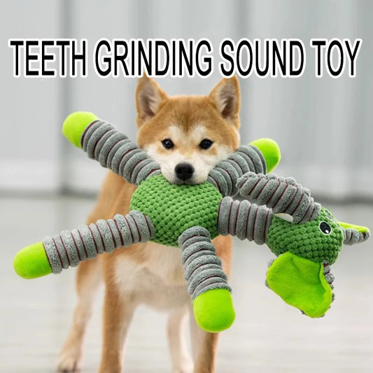 Soft Squeaker Plush Dog Toy - Interactive Puppy Toy
