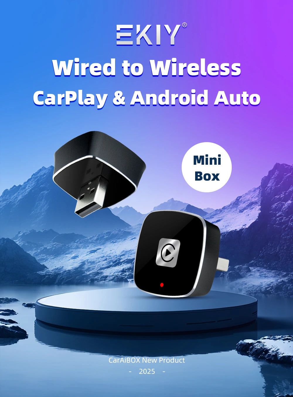 2-in-1 Wireless CarPlay & Android Auto Box Adapter