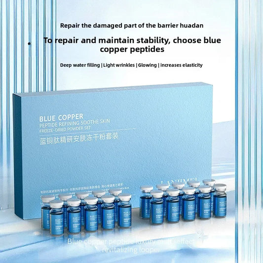 Blue Copper Peptide Freeze-Dried Powder — 20-Piece Ampoule Set
