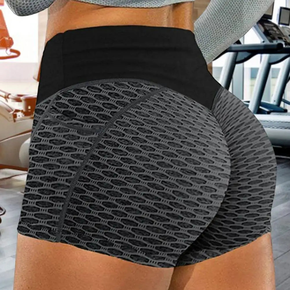 Solid Color Tight Compression Sport Short High Waist Yoga Ultrashort Legging Training Soft Women Gym Athletic Tight Squat Proof