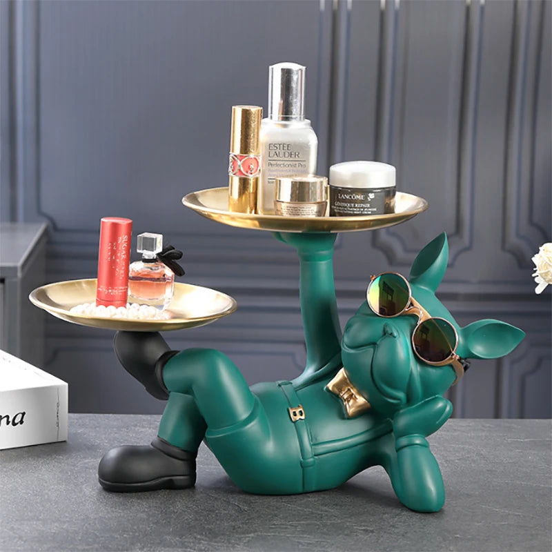 Bulldog Resin Figurine - Painted Dog Statue for Home Decor – photo 2