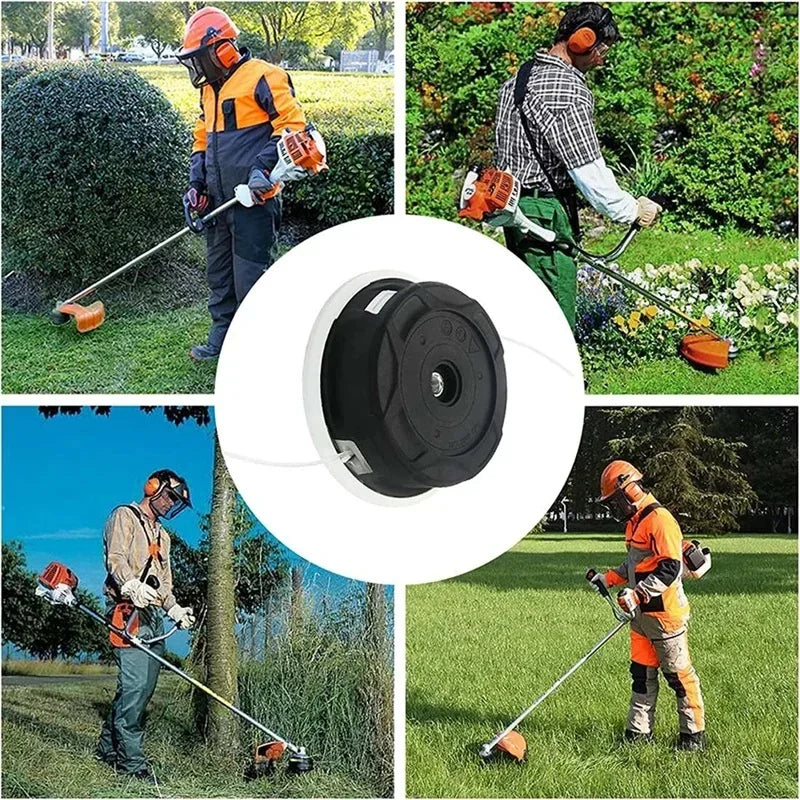 AutoCut C26-2 M10x1 Replacement Trimmer Head for Stihl FS55 FS90 FS130 FS250 and More Grass Brush Cutter Accessories
