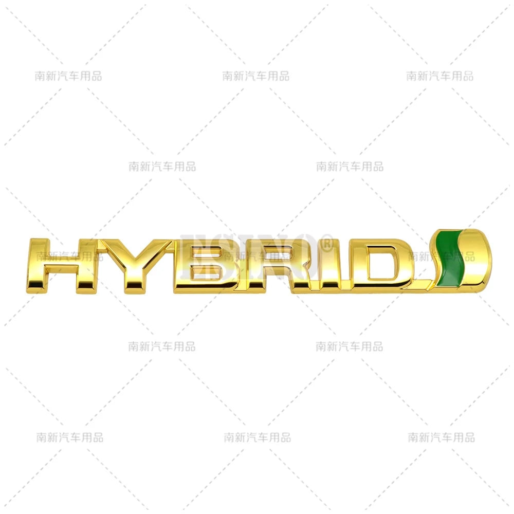 Car Styling Hybrid 3D Grill Rear Trunk Fender Metal Chrome Zinc Alloy Emblem Badge for Toyota RAV 4 Prado Camry Corolla Yaris