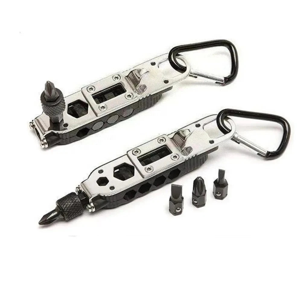 Multifunctional Mini Screwdriver Outdoor EDC Keychain Shape Screwdrivers Portable Steel Repair Tool